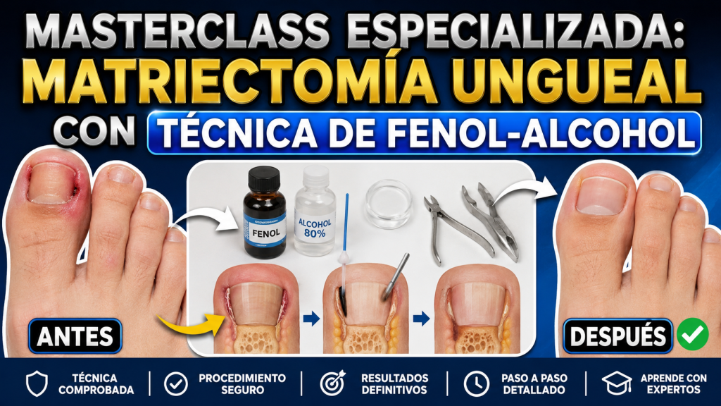 Masterclass Especializada: Matriectomía Ungueal con Técnica de Fenol-Alcohol